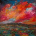 ΤΖΟΜΑΚΑΣ ΓΙΑΝΝΗΣ, Yiannis tzomakas The Dawn, 100x80cm acrylics on canvas