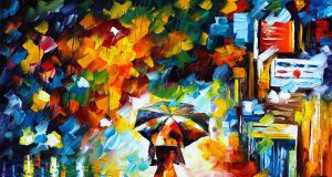 Rain Princess by Leonid Afremov