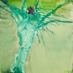 Γκινάκη Αναστασία, Γυναίκα Δέντρο, 100x70cm, Λάδι σε μουσαμά