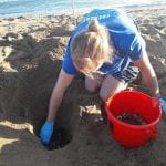 Η πρώτη φωλιά Καρέτα – Καρέτα βρέθηκε στην παραλία του Αδελιανού Κάμπου του κόλπου Ρεθύμνου στη Κρήτη