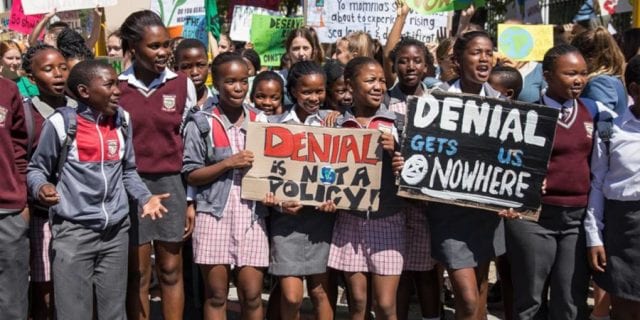 climate strike south africa πορεία για το κλίμα νότια αφρική