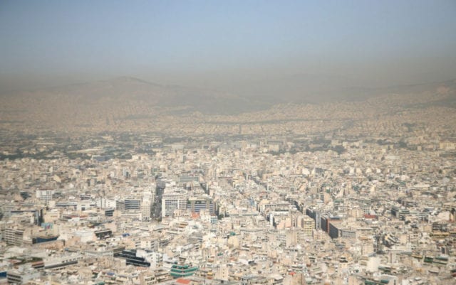 ατμοσφαιρική ρύπανση στην Αθήνα
