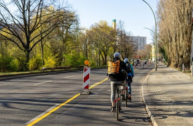Ποδηλατόδρομοι, προσωρινός ποδηλατόδρομος Βερολίνο