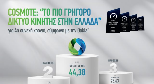 COSMOTE Ookla 2020 Infographic gr