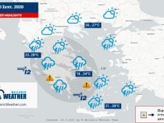 GREECE WEATHER MAP ALERTS 18 19 SEP2020