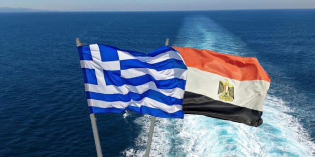 Σημαίες Ελλάδας και Αιγύπτου