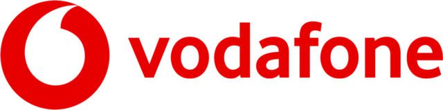 Vodafone logo white