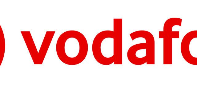 Vodafone logo white