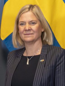 Swedish Prime Minister Andersson (2021)