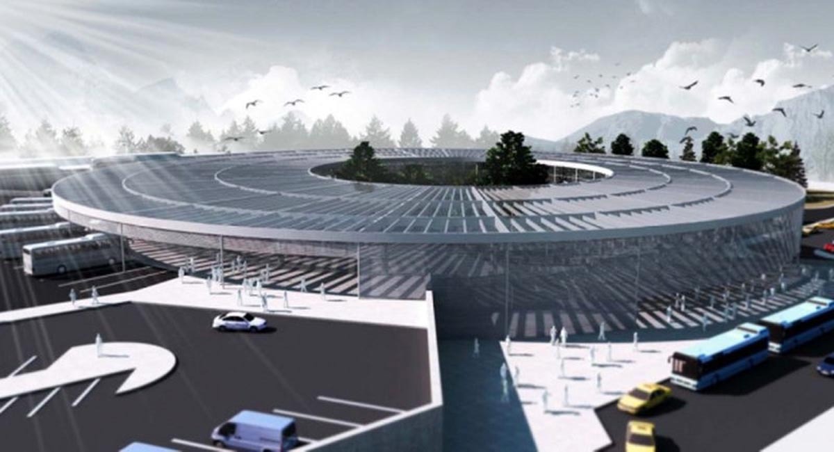Θυμίζει αεροδρόμιο αλλά είναι ο νέος σταθμός ΚΤΕΛ στον Ελαιώνα