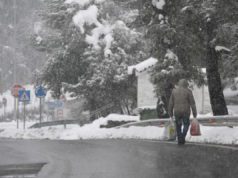 ΧΙΟΝΟΠΤΩΣΗ ΣΤΗΝ ΕΘΝΙΚΗ ΟΔΟ ΑΘΗΝΩΝ ΛΑΜΙΑΣ (ΑΝΤΩΝΗΣ ΝΙΚΟΛΟΠΟΥΛΟΣ / EUROKINISSI) - χειμώνας