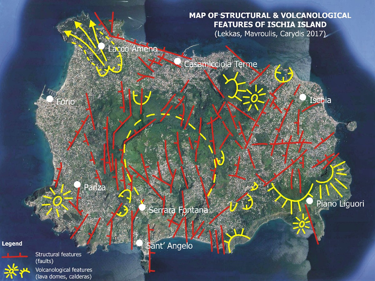 Ischia faults volcanics