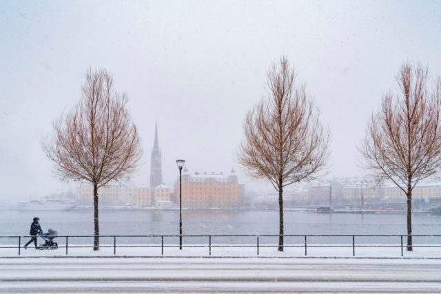 Σουηδία χιόνι Ιανουάριος 2024