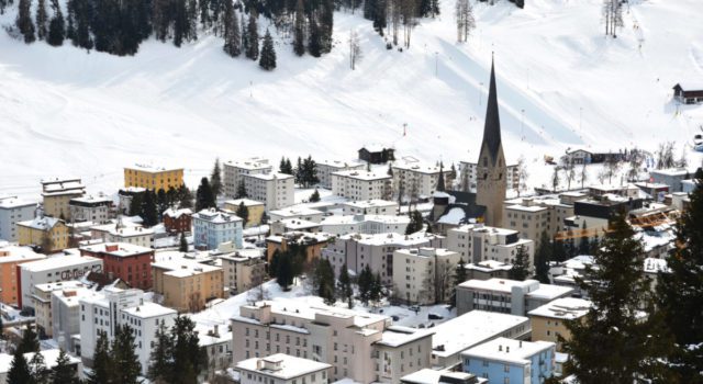 Winter,View,Of,Davos,,Famous,Swiss,Skiing,Resort