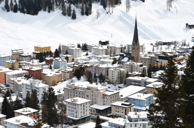 Winter,View,Of,Davos,,Famous,Swiss,Skiing,Resort