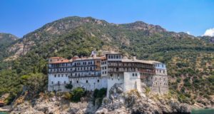 The,Monastery,Of,St.dionysioy,At,Agio,Oros,In,Greece