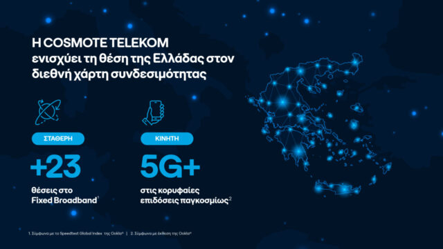 COSMOTE TELEKOM Connectivity Greece infographic