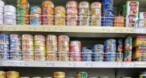 Sampit,,Indonesia, ,Ocotober,,6,2024.,Organized,Supermarket,Aisles,Displaying